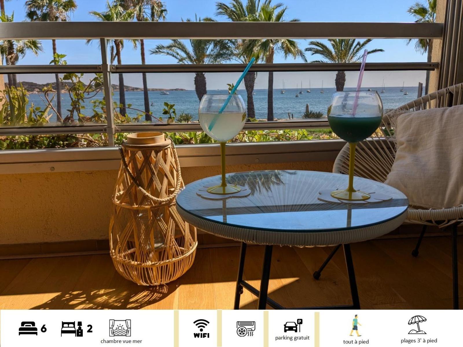"Le Palmier Dore", Cosy T3 A 3 Minutes A Pied Des Plages, Parking Et Clim Sanary-sur-Mer Exteriér fotografie